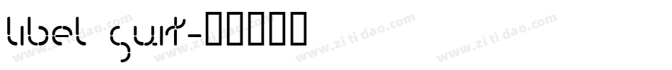 Libel Suit字体转换